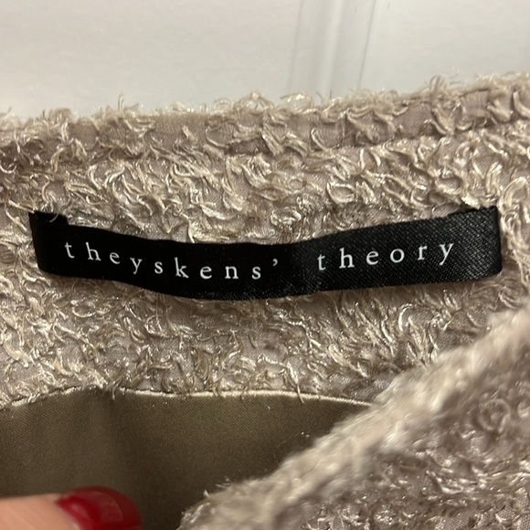 Theyskens’ Theory Stavros Textured Metallic Skirt - Picture 3 of 7